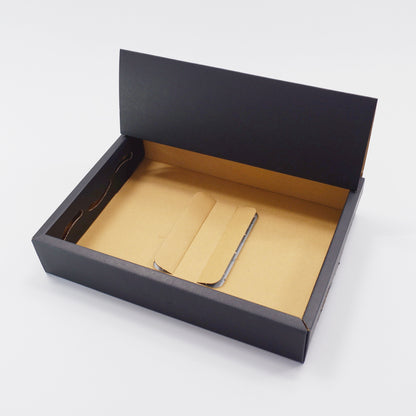 いちご用パック　いちごハンモックトレーの専用　化粧箱　黒