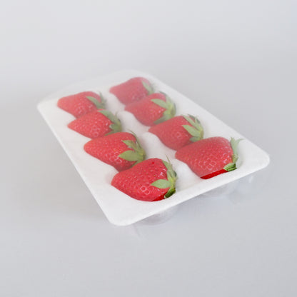 いちご用パック　いちごハンモックトレーの専用　掛フィルム　使用例